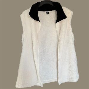 Soft White Fleece Vest